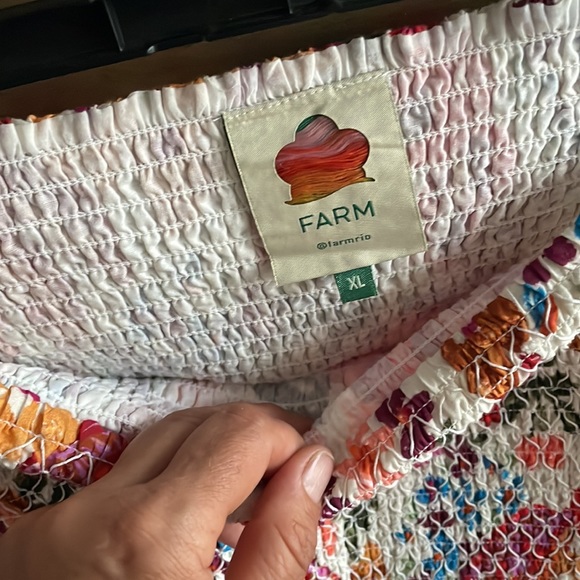 NWOT Farm Rio smocked mini skirt, size XL - Picture 7 of 7